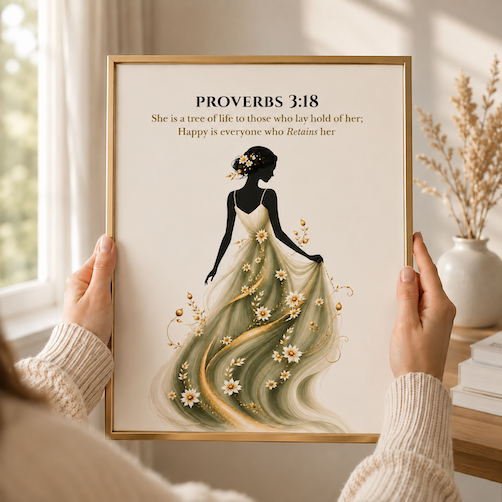 Proverbs 3:18 | A Tree of Life | Christian Wall Art