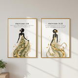 Strength and Honour Christian Print |Proverbs 31:25 Bible Verse Wall Art