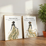 Tree of Life Christian Print | Proverbs 3:18 Bible Verse Wall Art