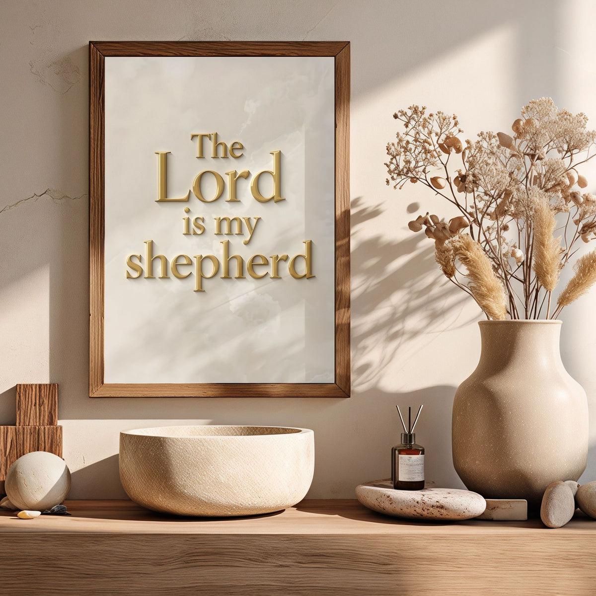 The Lord Is My Shepherd | Christian Typography
