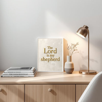 The Lord Is My Shepherd | Christian Typography