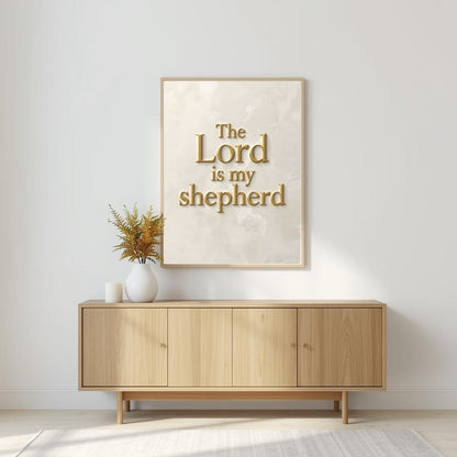 The Lord Is My Shepherd | Christian Typography
