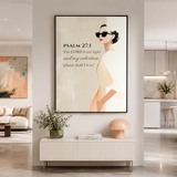Psalm 27:1 Wall Art | The Lord Is My Light Christian Print