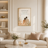 Walk in Love Christian Wall Art | Colossians 3:14 Bible Verse Print