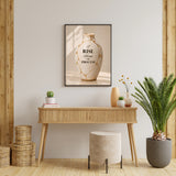 I Rise Through the Process Wall Art | Christian Affirmation Print | Kintsugi Vase