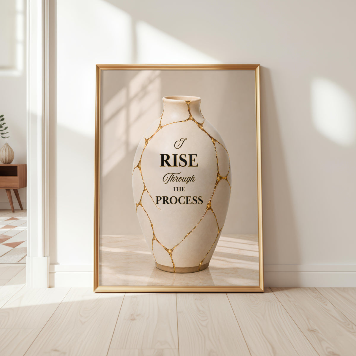 I Rise Through the Process Wall Art | Christian Affirmation Print