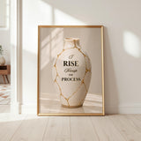 I Rise Through the Process Wall Art | Christian Affirmation Print