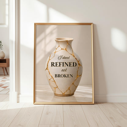 I Stand Refined, Not Broken | Christian Affirmation