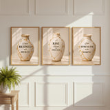 I Stand Refined, Not Broken Wall Art | Christian Affirmation Print | Kintsugi Vase