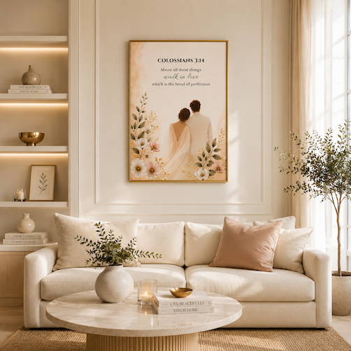 Colossians 3:14 Bible Verse | Christian Wall Art