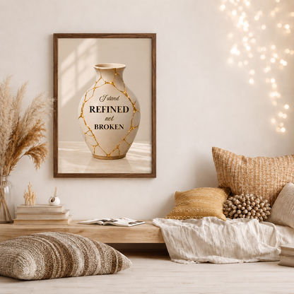 I Stand Refined, Not Broken | Christian Affirmation