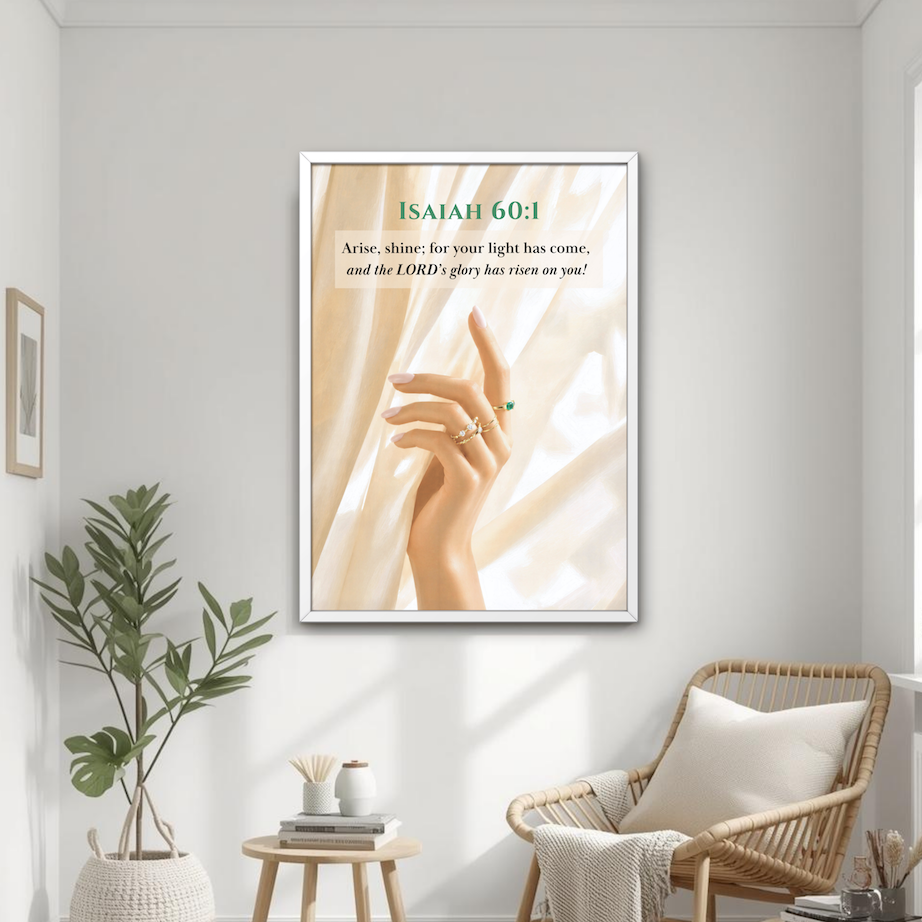 Isaiah 60:1 Bible Verse | Christian Wall Art