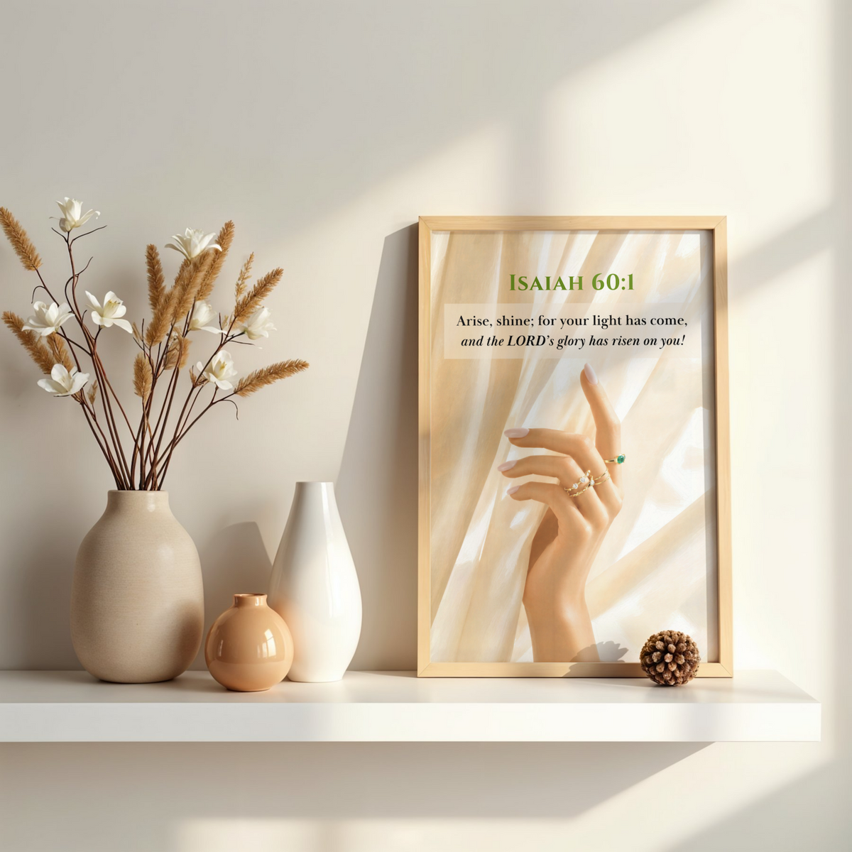 Isaiah 60:1 Bible Verse | Christian Wall Art