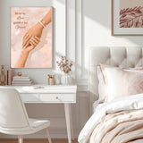Held by Love, Guided by Grace Wall Art | Christian Affirmation Print | Feminine Faith Poster