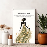 Tree of Life Christian Print | Proverbs 3:18 Bible Verse Wall Art